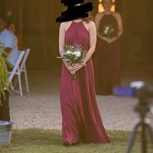 Bridesmaid dress - burgundy/maroon